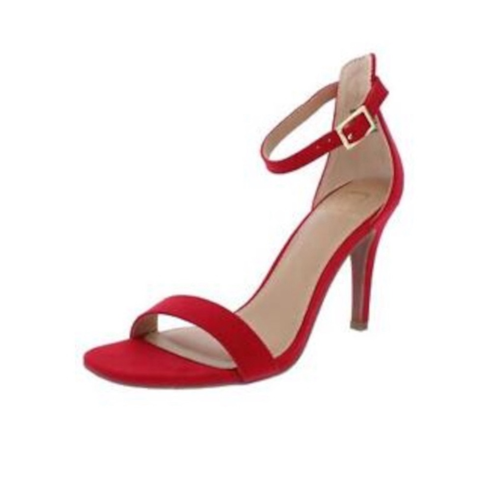 New Material Girl Blaire Slim Strap Evening Pumps High Heel RED  Size 9.5 M